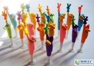 禮品廣告筆 動物手勢筆 帶底座 可豎立放置 18種款式_辦公、文教_世界工廠網中國產品信息庫